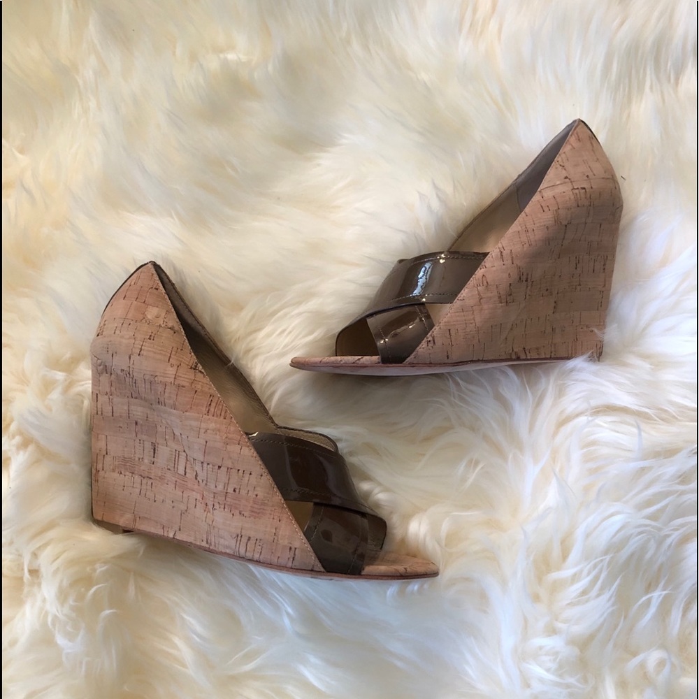 Diane von Furstenburg Chic Cork Wedges
